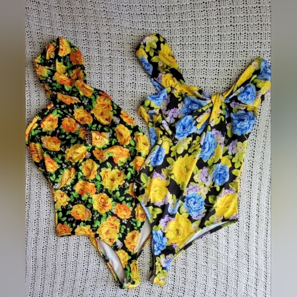 Zara Tops - Zara Floral Bodysuit Size Small 2 for $15 NWT